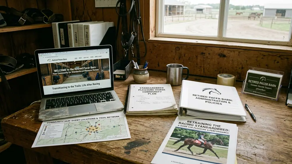 Image showing retired pacer barn